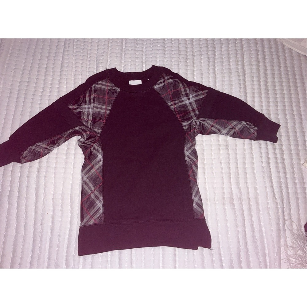 Burberry Check Print  Sweatshirt Size 3y‎ Black